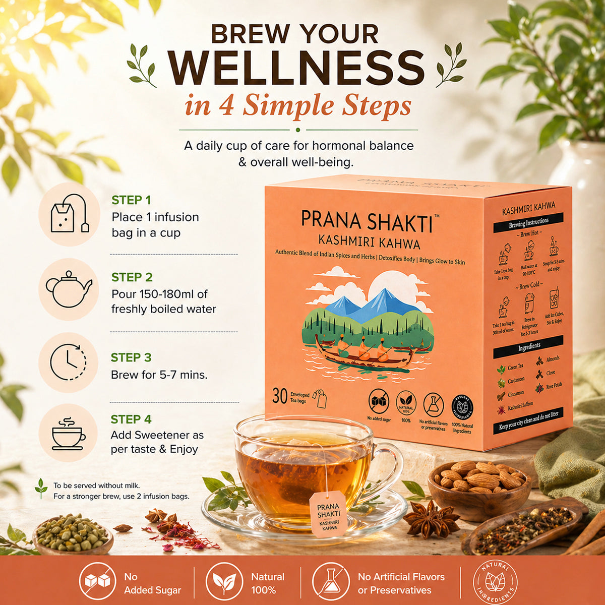 Pranashakti Kashmiri Kahwa Tea